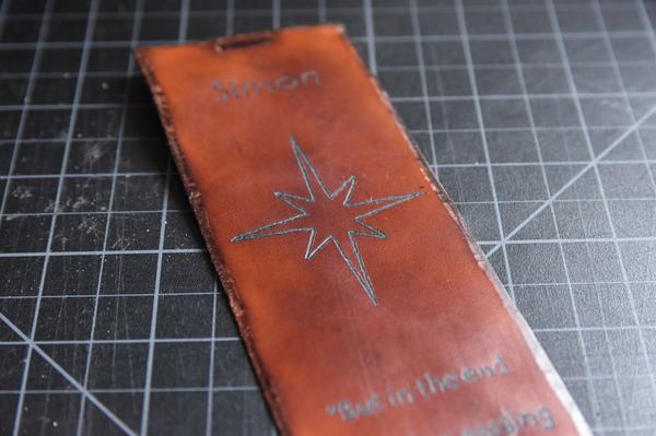 Making a Personalized Leather Bookmark