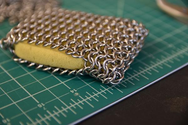 Chainmaille Cast Iron Scrubber — StudioGwyneth